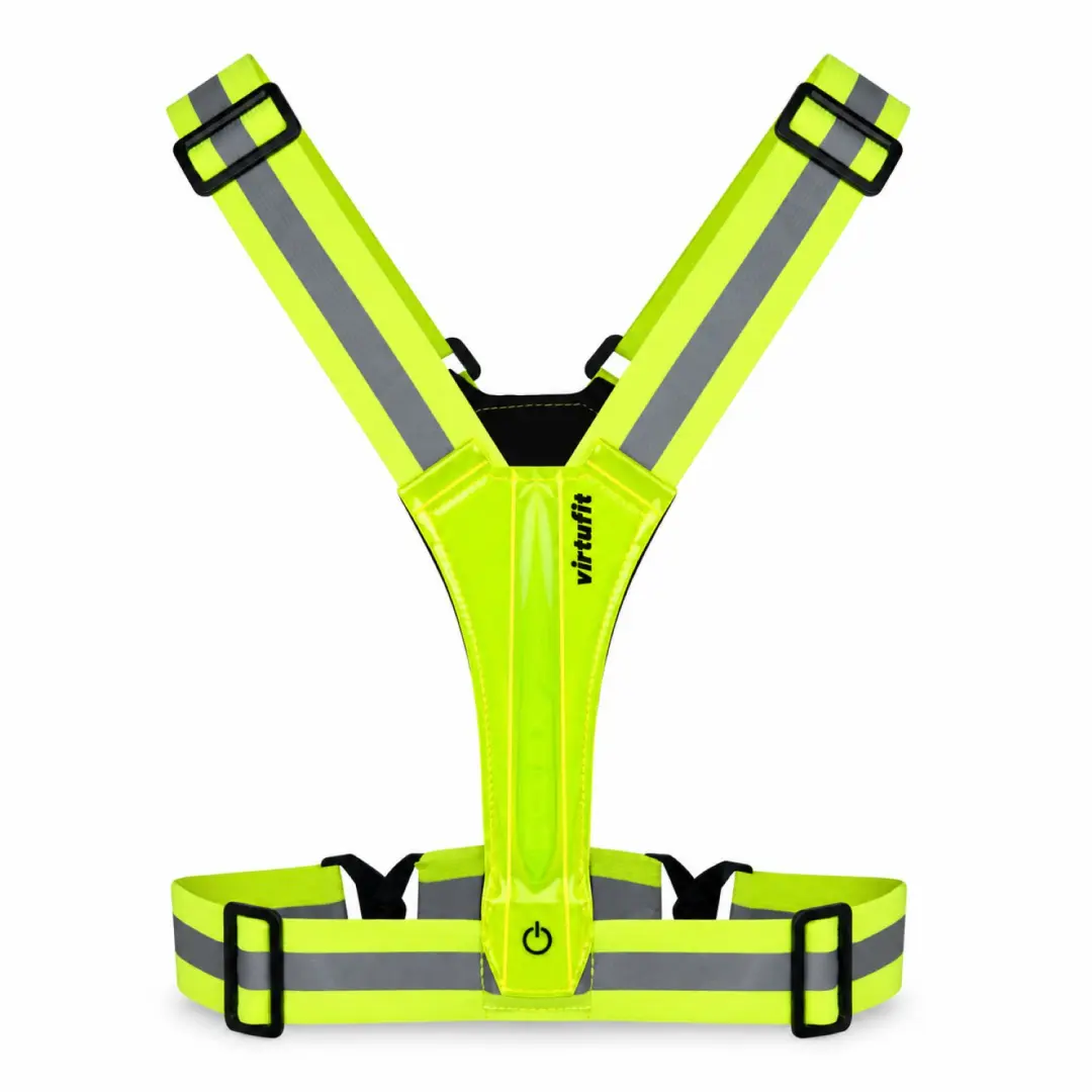VirtuFit Reflecterend Hardloopvest met LED - 2 stuks - Geel - afbeelding 4 van 6
