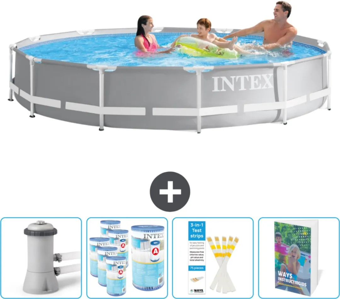 Intex Rond Prism Frame Zwembad 366x76cm