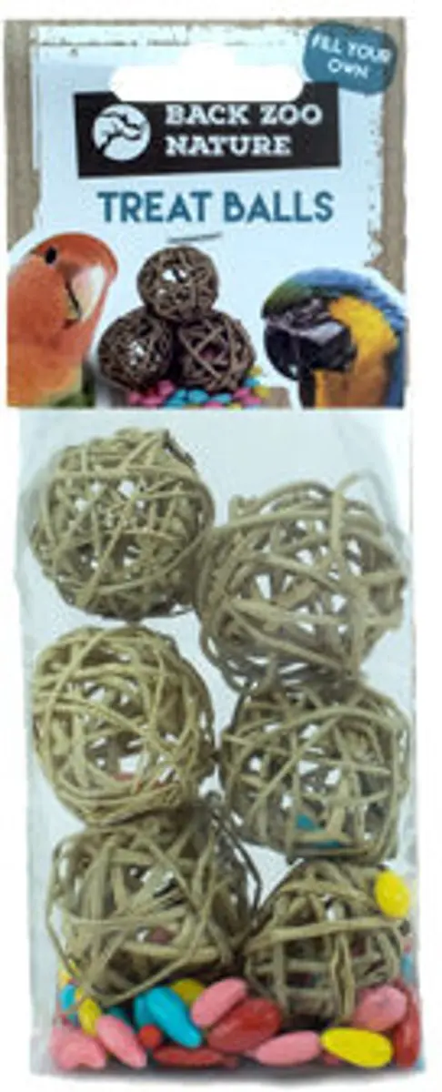 Back Zoo Nature Treat Balls - Vogelspeelgoed - 4cm - 6 stuks - afbeelding 5 van 6
