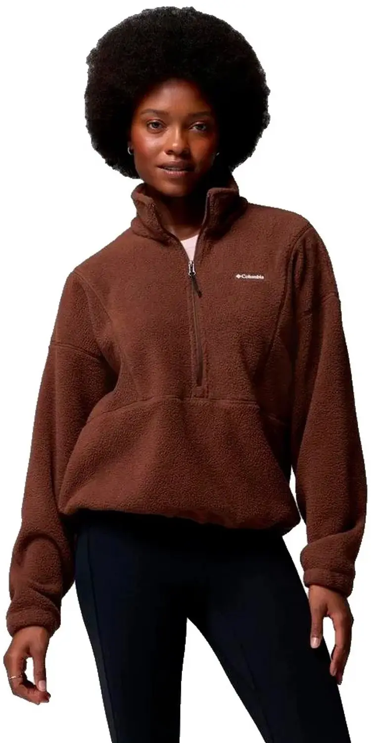 Columbia Timber Meadow™ Mtr Fleece Met Halve Rits Bruin XS Vrouw