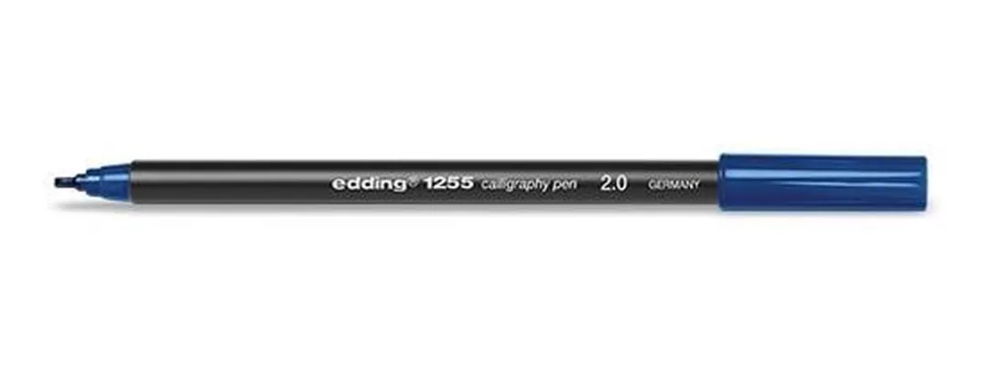 edding 1255-17 Kalligrafeermarker - Staalblauw - afbeelding 6 van 6
