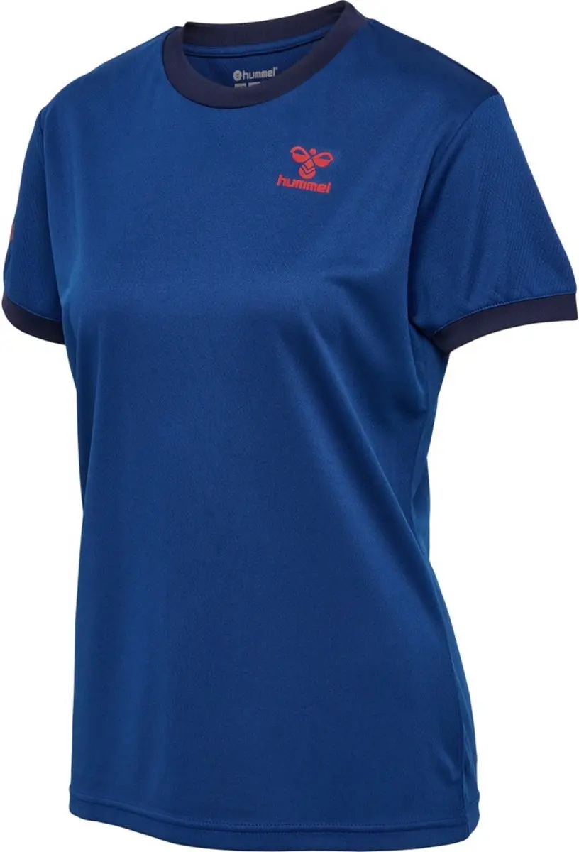 hummel Dames Sportshirt Q4 Poly - Blauw - afbeelding 5 van 5