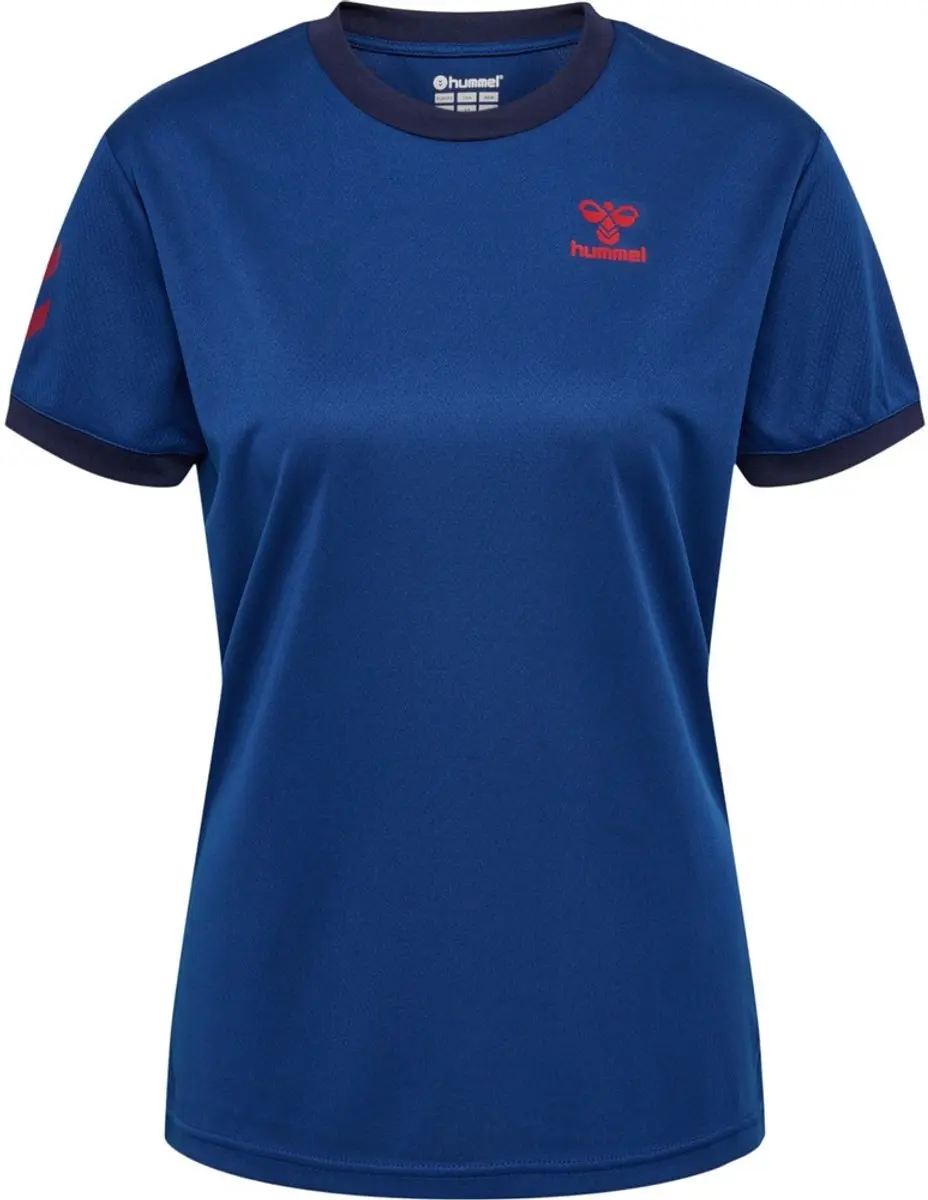 hummel Dames Sportshirt Q4 Poly - Blauw - afbeelding 2 van 5