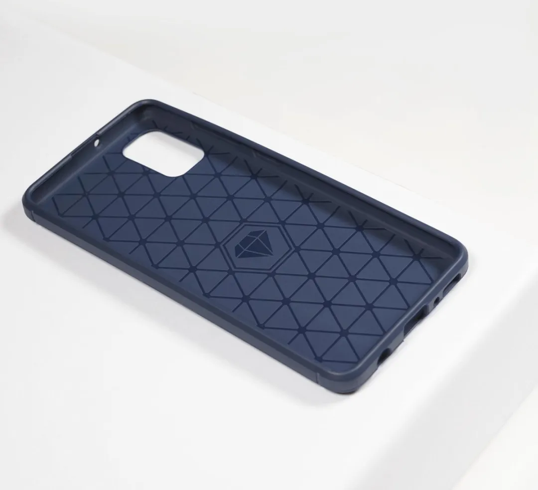 BMAX Carbon Soft Case Samsung Galaxy A31 - Blauw