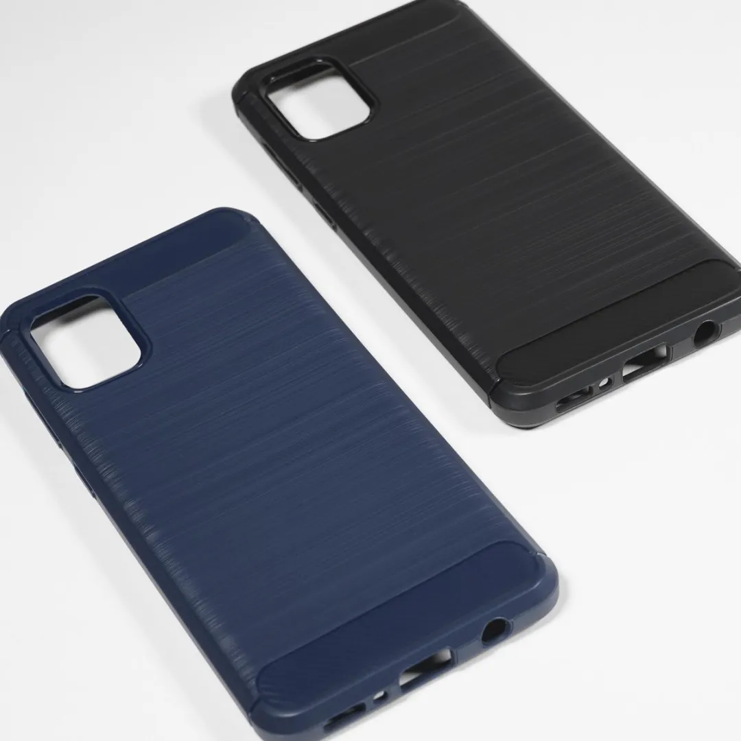 BMAX Carbon Soft Case Samsung Galaxy A31 - Blauw
