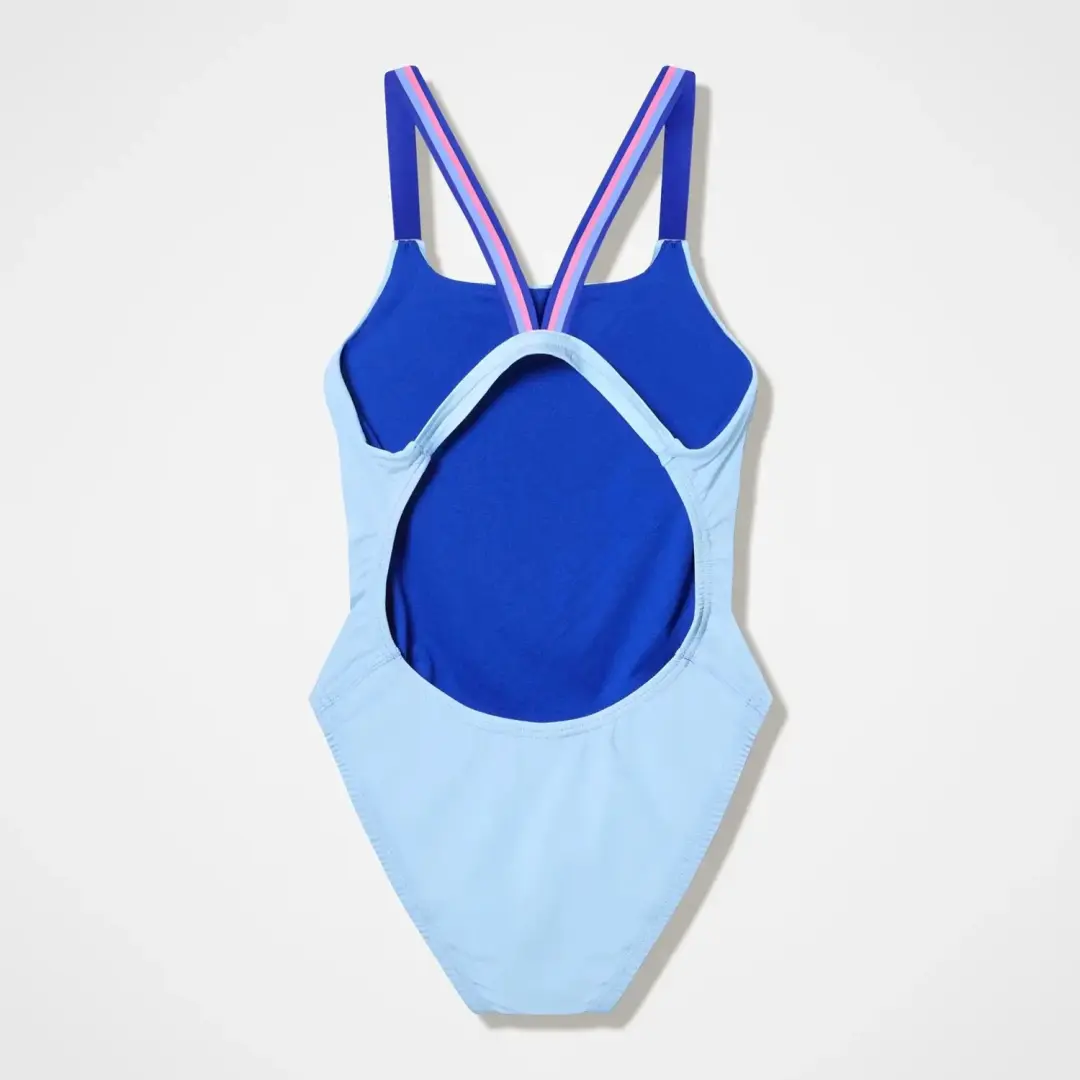 Speedo Solid Comfort V-Back Dames Zwempak uit 1 stuk - Blupin - Maat 32 - afbeelding 3 van 6