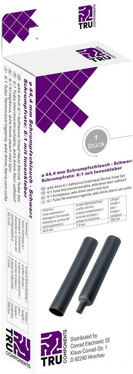 Tru Components T1904CA049 Krimpkous met lijm