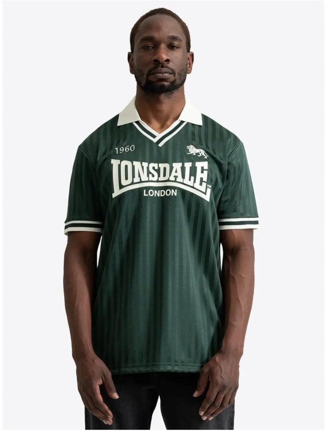 Lonsdale Footdee Maillot - Bottle Green/Ecru - afbeelding 2 van 6
