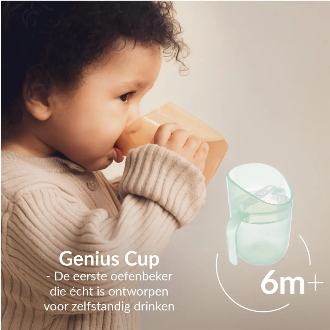 Difrax LOVI Genius Oefenbeker 150ml - Groen - afbeelding 2 van 6