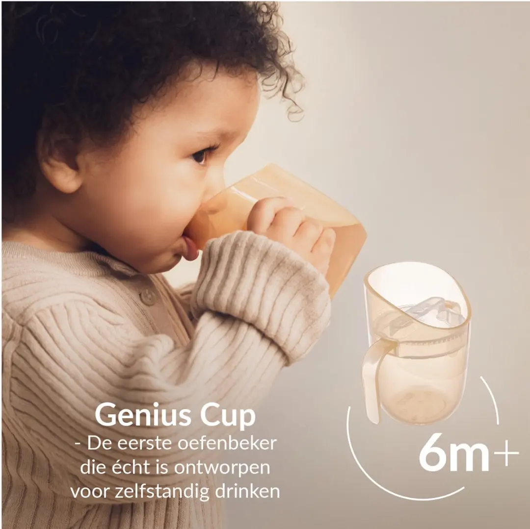 Difrax LOVI Genius Oefenbeker 150ml - Roze - afbeelding 4 van 6