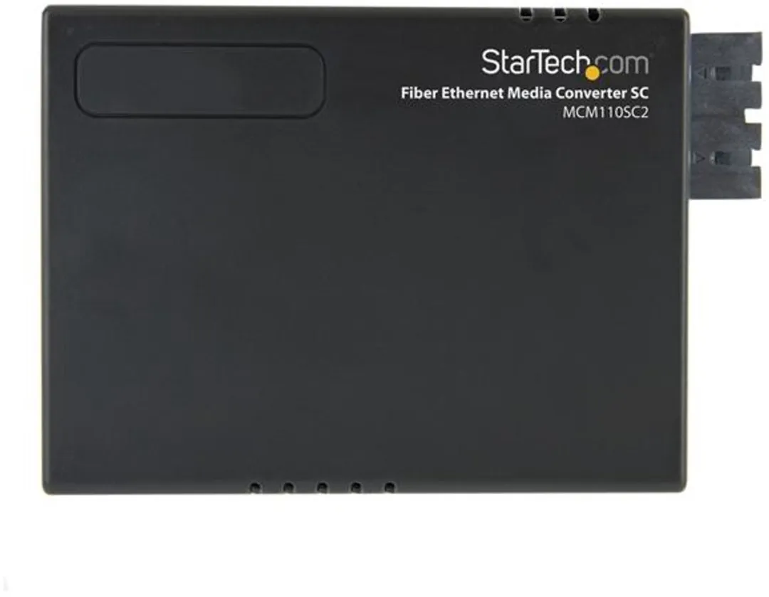 Startech MCM110SC2EU Glasvezel Ethernet Converter 10/100 - SC - 2 km - Zwart