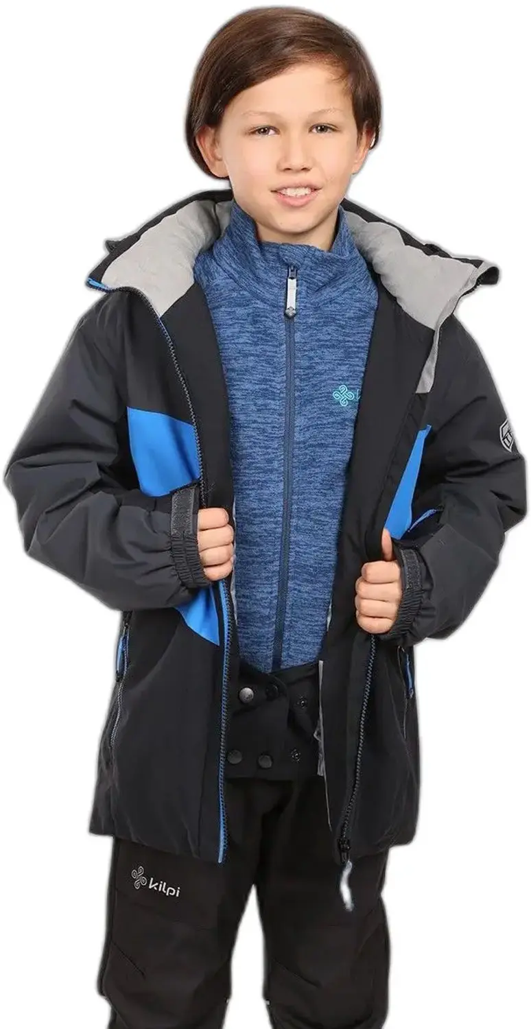 Kilpi Ateni Kinder Ski-jas - Donkergrijs - 3 jaar - afbeelding 2 van 2