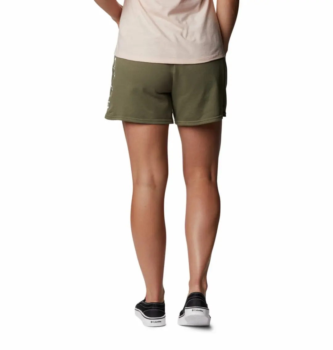 Columbia Logo II French Terry dames shorts - Groen - afbeelding 2 van 2