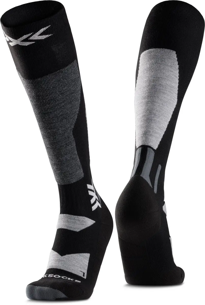 X-Socks Discover Snowboardsokken - Zwart/Lichtgrijs - afbeelding 2 van 2