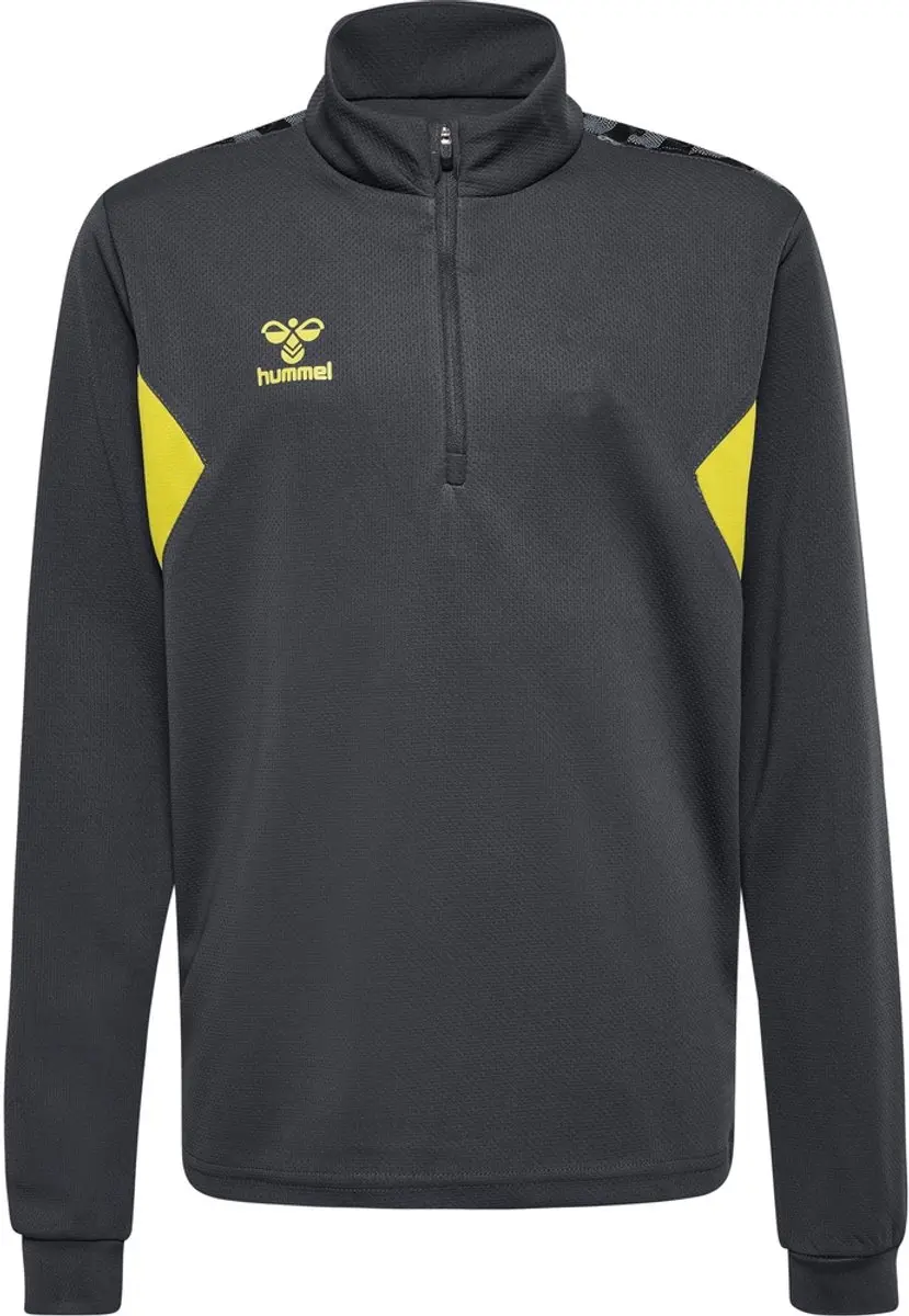 hummel Authentic Trainingsjas - Asphalt/Sulphur Spring - 176 - afbeelding 2 van 3