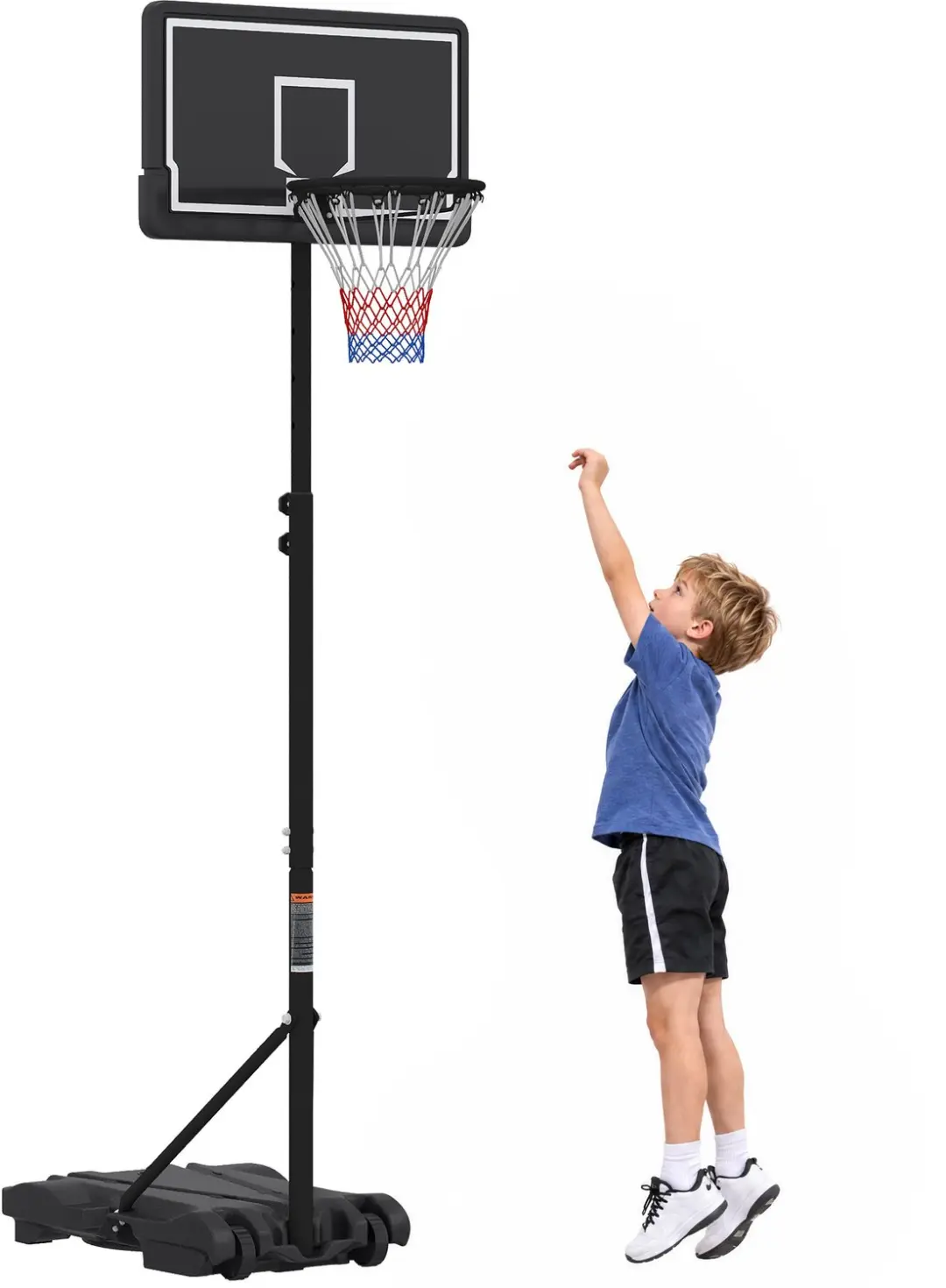 AIYAPLAY Kids Basketball Stand-Stahl, Kunststoff-Schwarz