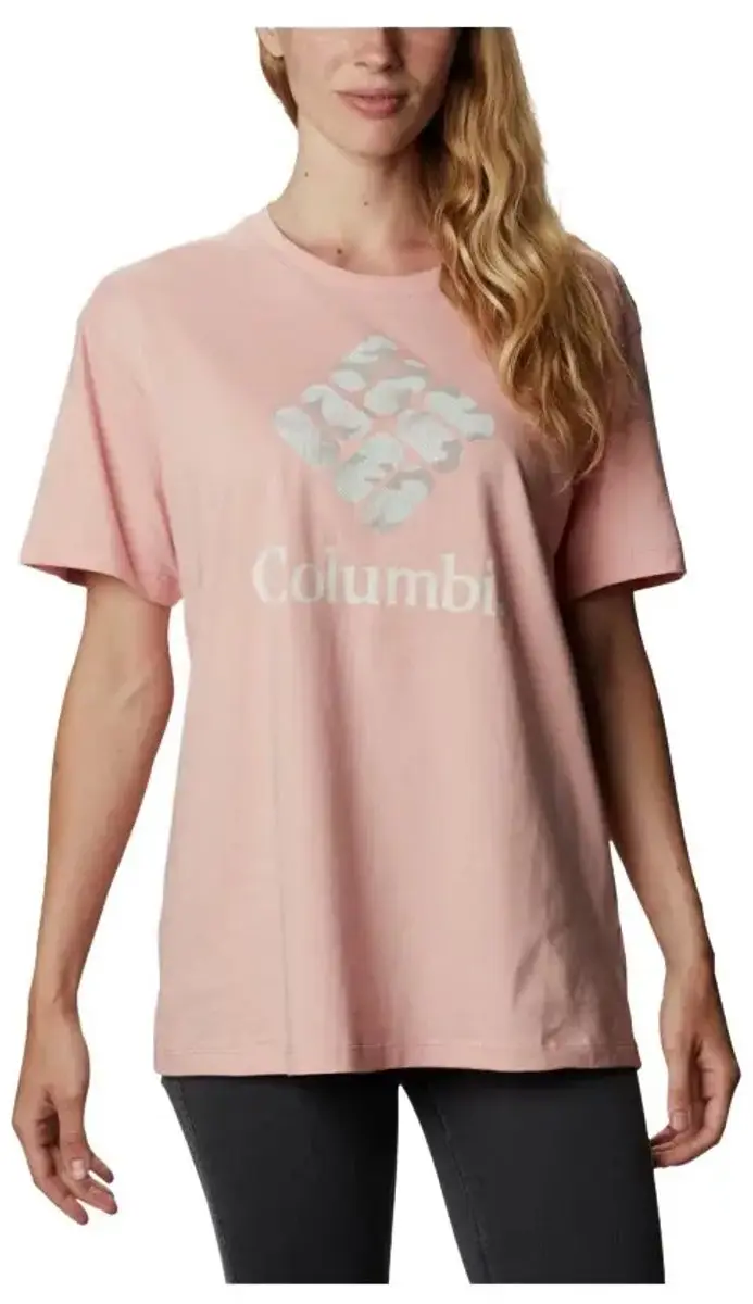 Columbia Park Relaxed Dames-T-shirt - Roos - afbeelding 2 van 2