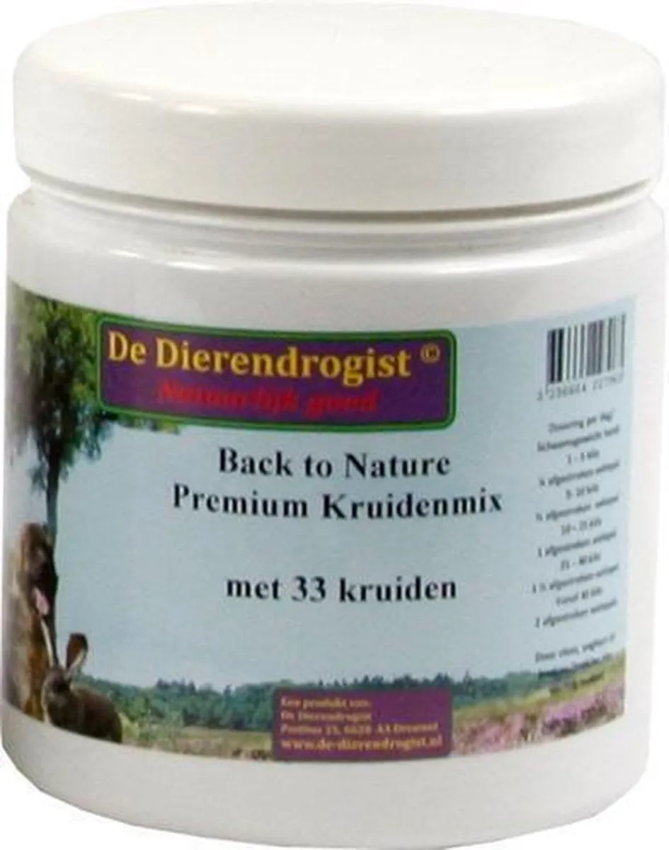 Dierendrogist Back To Nature Premium Kruidenmix 450g