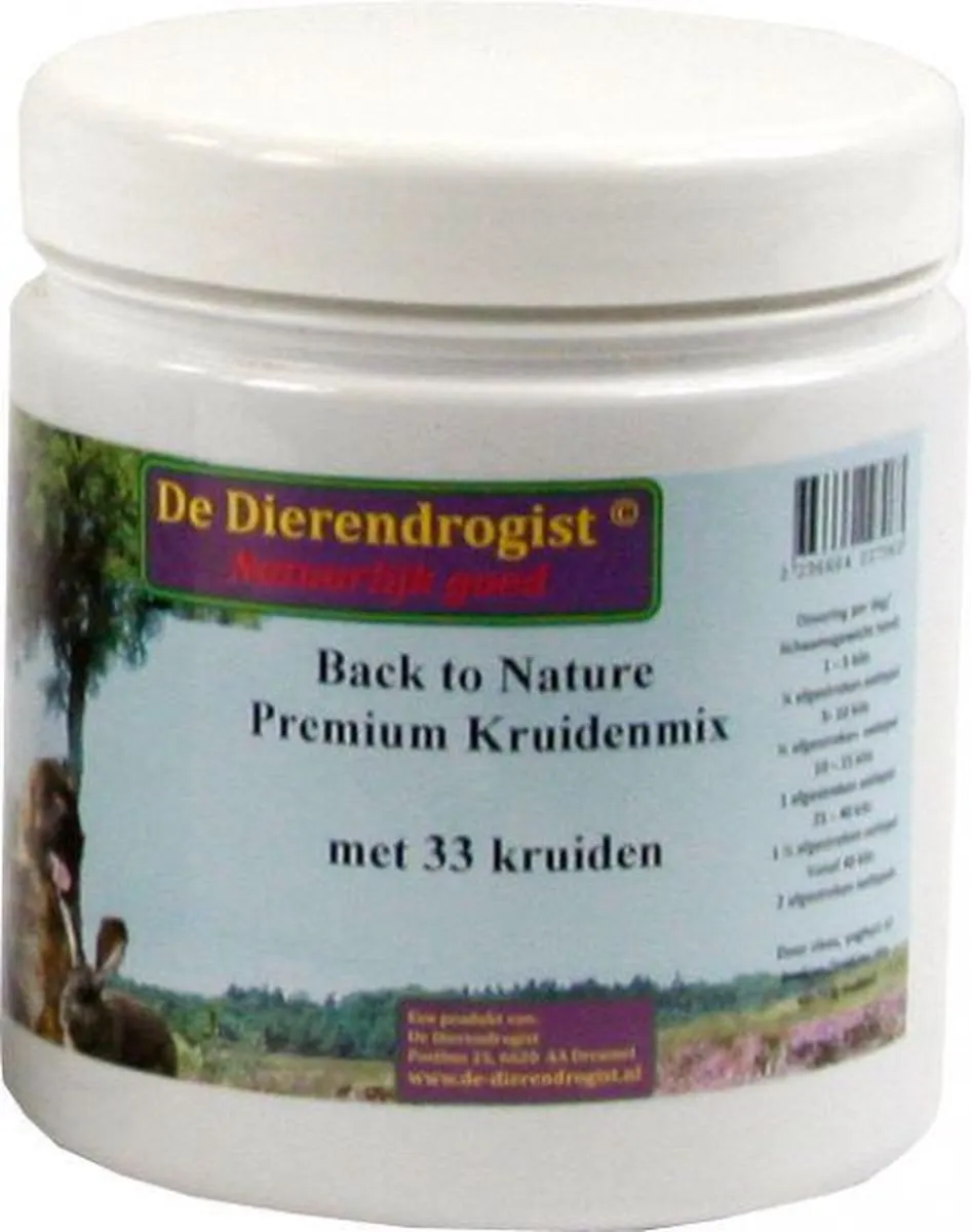Dierendrogist Back To Nature Premium Kruidenmix 450g