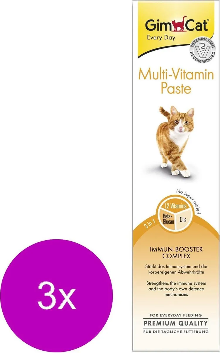 GimCat Multi-Vitamin Pasta - 3x200g