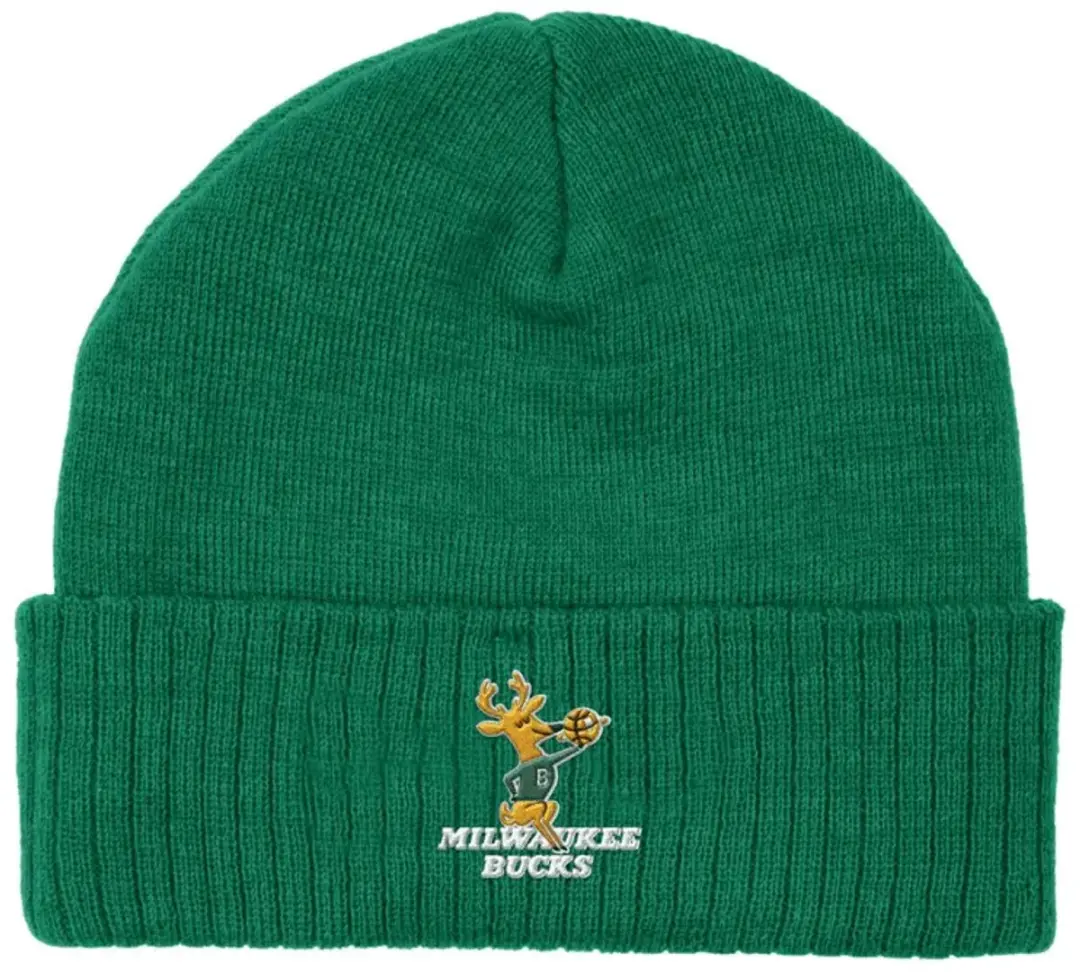 Gebreide muts Mitchell & Ness Fandom Milwaukee Bucks