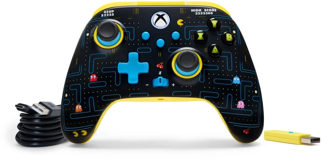 POWERA Draadloze Controller Xbox Series X|S Pac-Man XBGP0435-01 - Zwart
