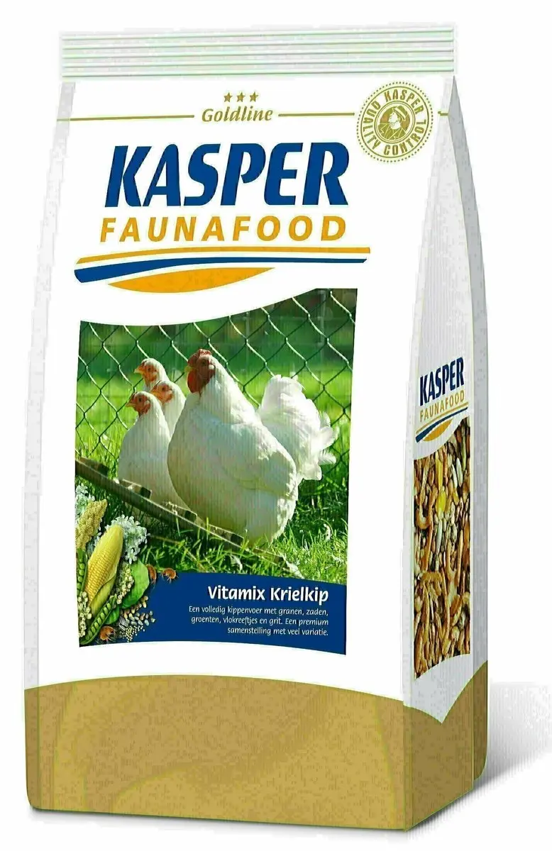 Kasper Faunafood Goldline Vitamix Krielkip - Kippenvoer - 3 kg - afbeelding 2 van 6