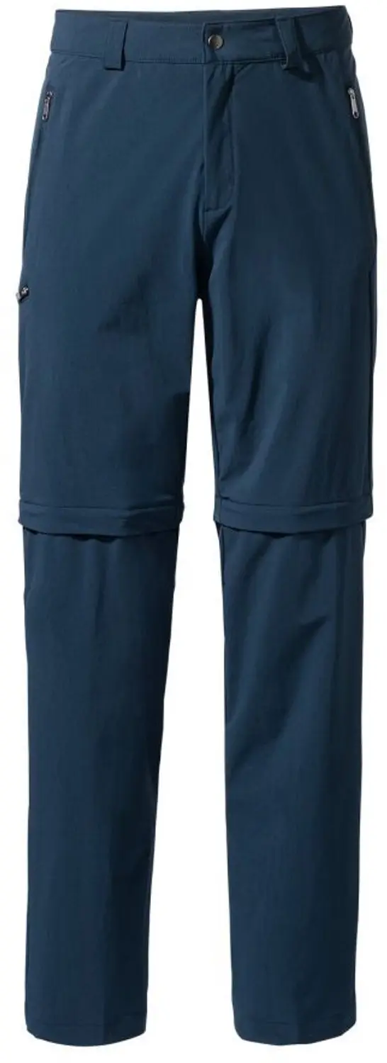 Vaude Farley Stretch Zip Off Ii Broek Blauw 46 / Short Man