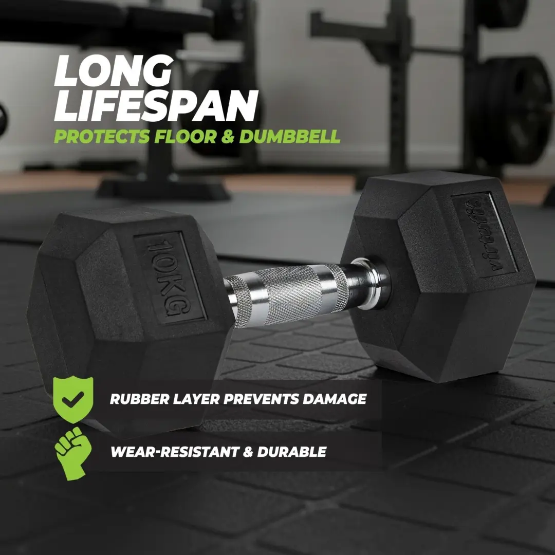 VirtuFit Hexa Dumbbell Pro Set - 2 x 22,5 kg - afbeelding 4 van 5