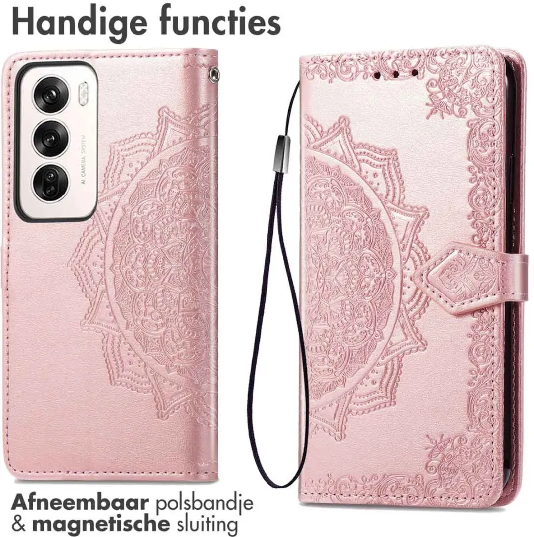 imoshion Hoesje Oppo Reno 12 - Rosé Goud - 3 Pasjes