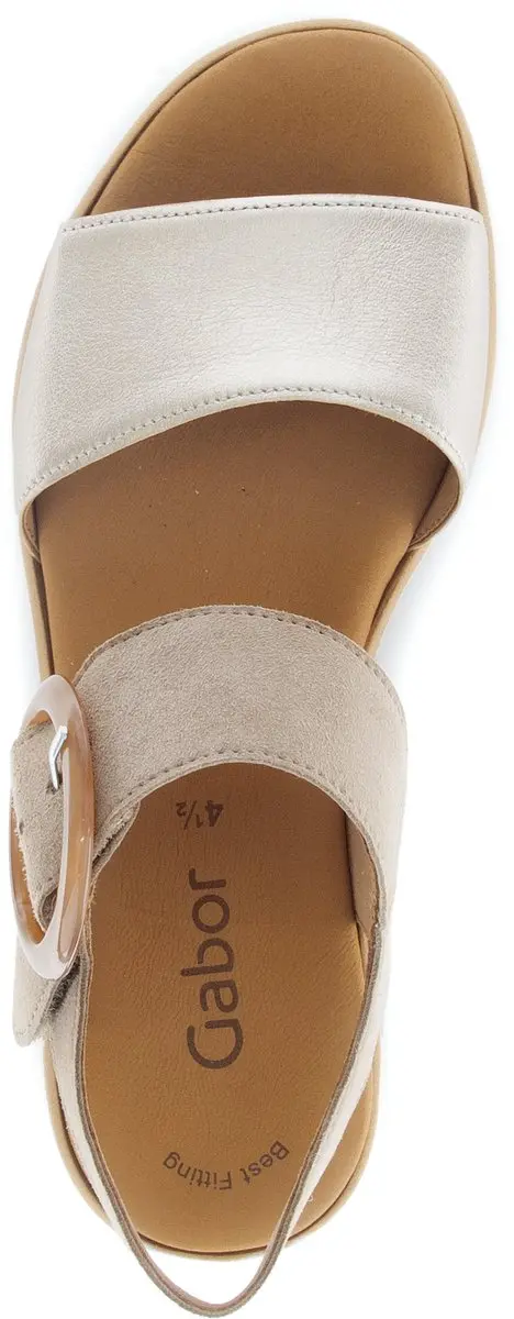 Gabor Dames Sandalen - Beige - 42 - afbeelding 6 van 6