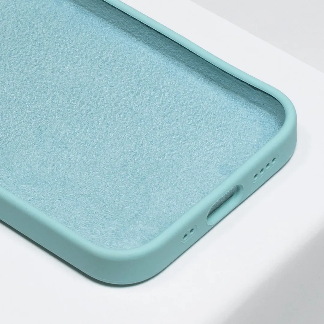 BMAX Siliconen Hoesje iPhone 12 Mini - Blauw - afbeelding 6 van 6