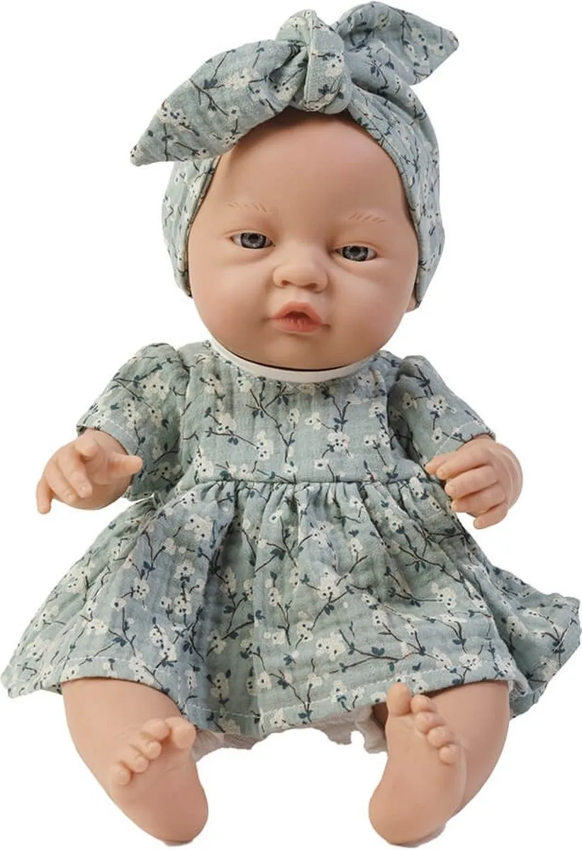 Eurekakids Babypop Meisje 32cm - Blauw