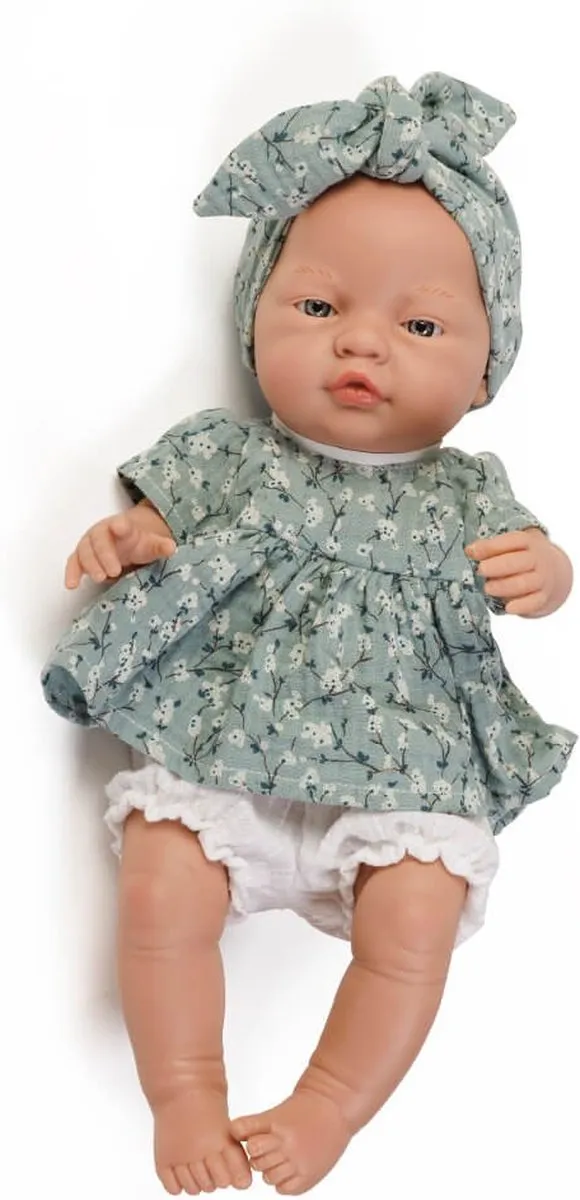 Eurekakids Babypop Meisje 32cm - Blauw