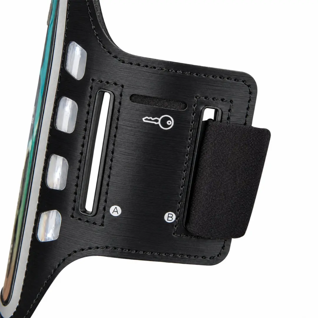 VirtuFit Hardloop Telefoon Armband Pro met LED - 2 stuks - Zwart - afbeelding 6 van 6