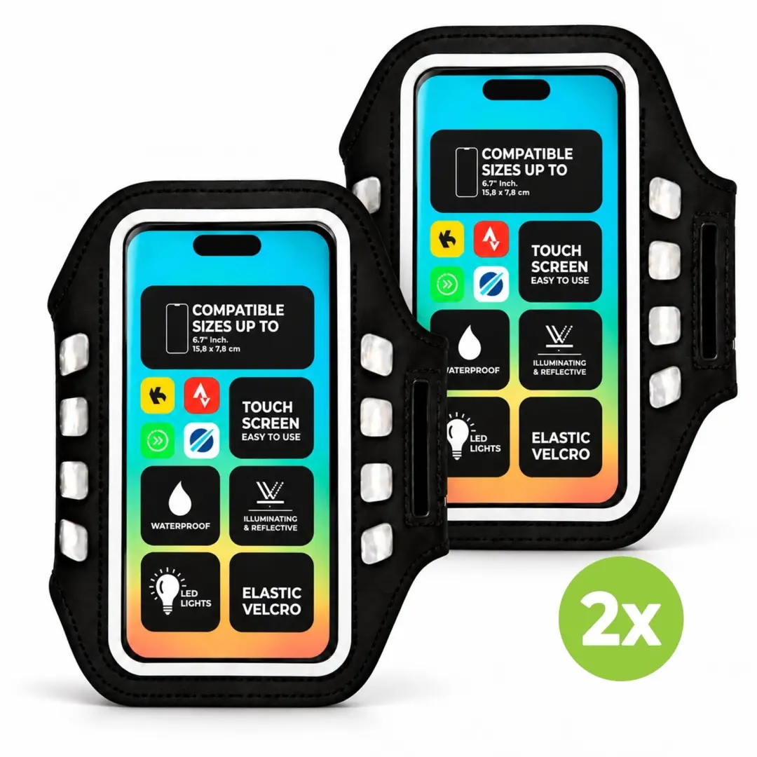 VirtuFit Hardloop Telefoon Armband Pro met LED