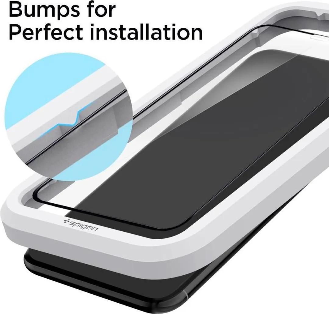 Spigen AlignMaster Full Cover Glas iPhone 11 - Zwart