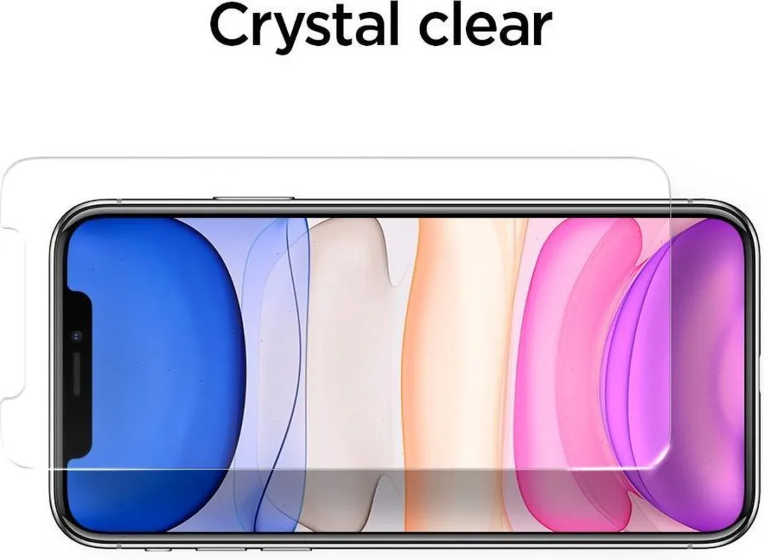 Spigen AlignMaster Full Cover Glas iPhone 11 - Zwart