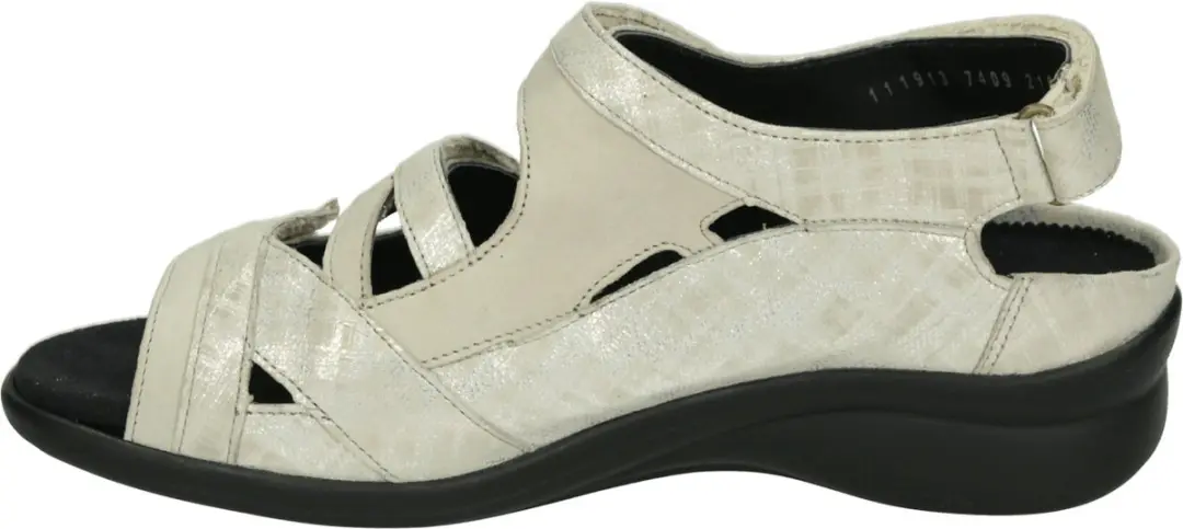 Durea Platte Sandalen Dames - Wit/Beige - afbeelding 4 van 4