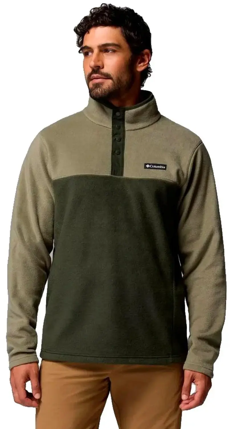 Columbia Steens Mountain™ Snap Ii Fleece Met Halve Rits Groen XL Man