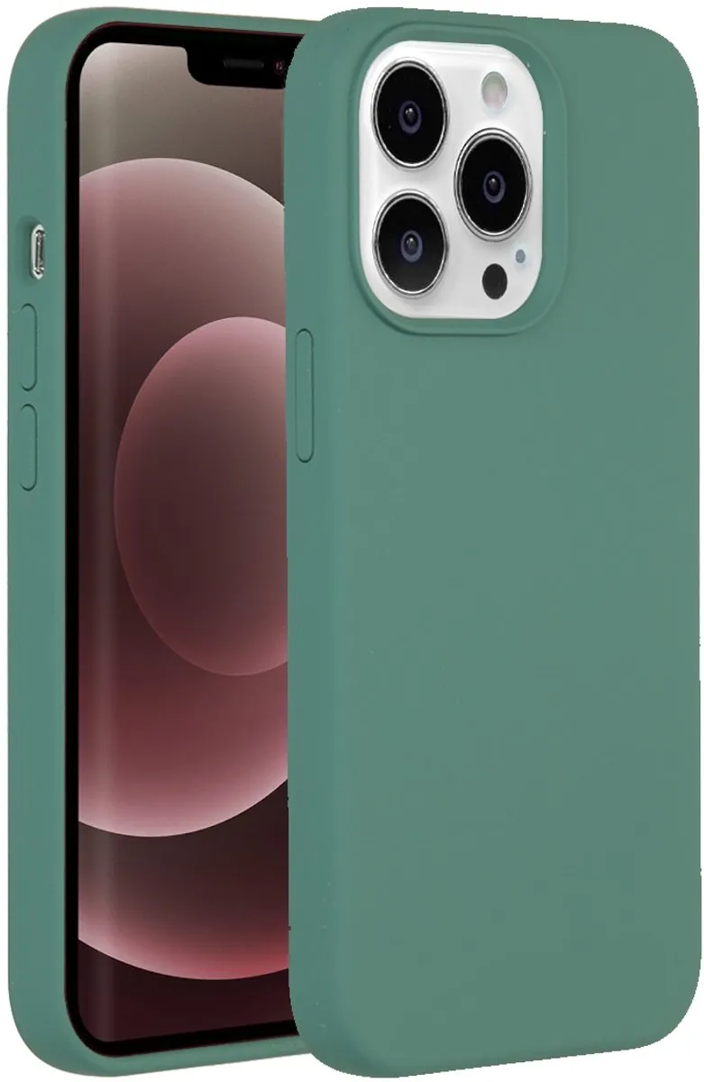 Accezz Hoesje iPhone 13 Pro Max - Donkergroen