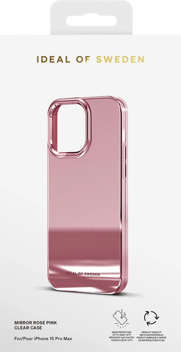 iDeal of Sweden iPhone 15 Pro Max Mirror Hoesje Roze - IDSICMS-I2361-83