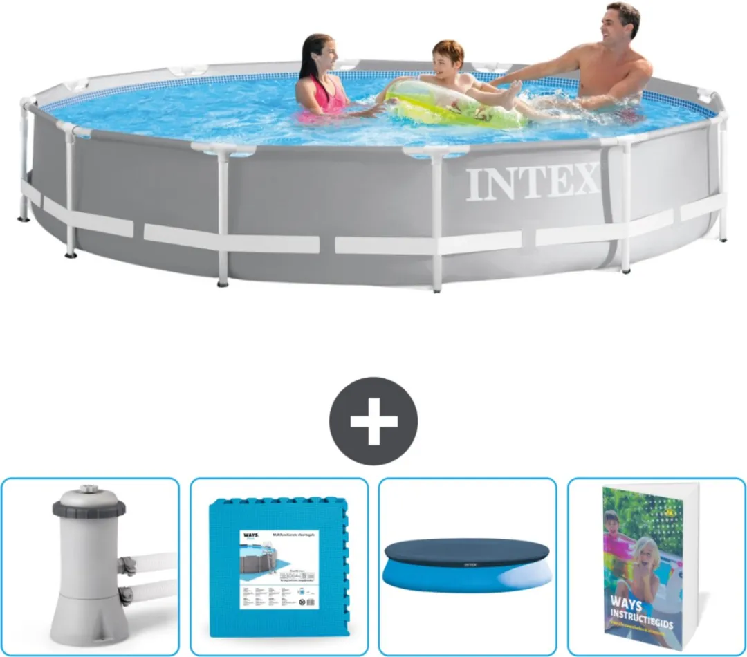 Intex Rond Prism Frame Zwembad 366x76cm