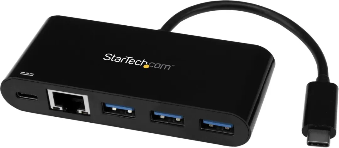 Startech US1GC303APD USB 3.0 Adapter - 3 Poorten Zwart