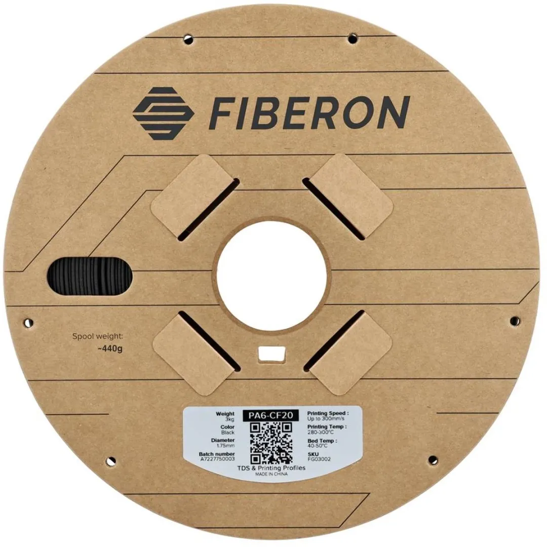 Polymaker Fiberon PA6-CF20 Filament 1.75mm - 3000g - Zwart