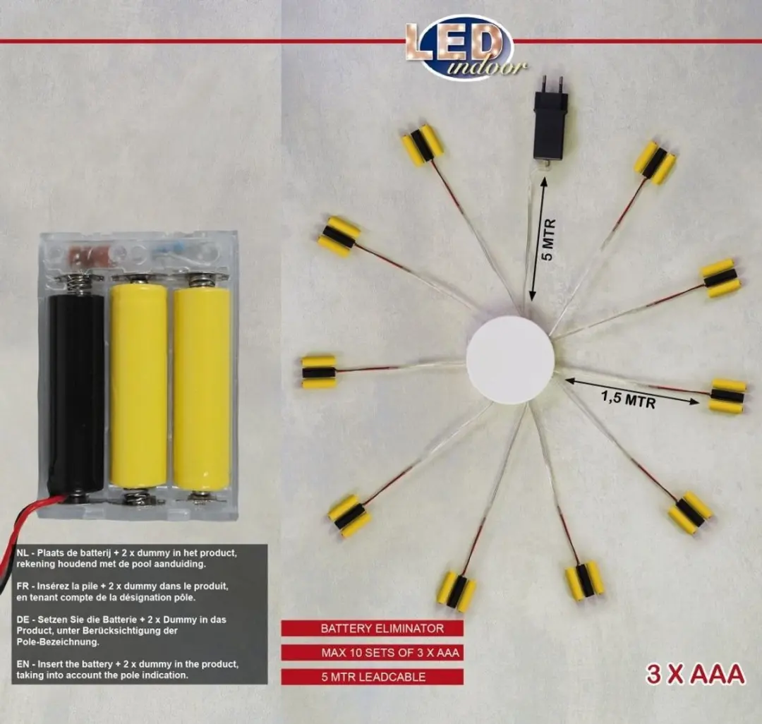 Anna's Collection Batterijvervanger 3x AAA - 10 Apparaten - afbeelding 5 van 6