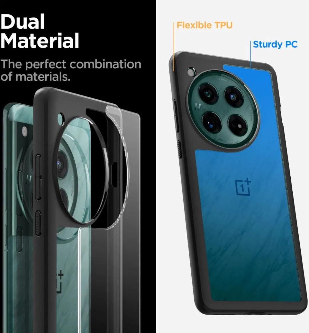 Spigen Ultra Hybrid ACS07378 Hoesje OnePlus 12 - Matte Zwart