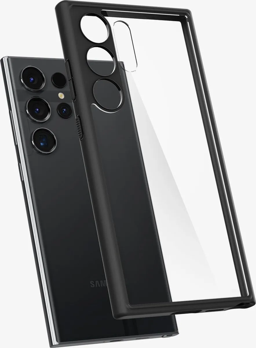 Spigen Ultra Hybrid ACS07295 Hoesje - Samsung Galaxy S24 Ultra - Matte Zwart