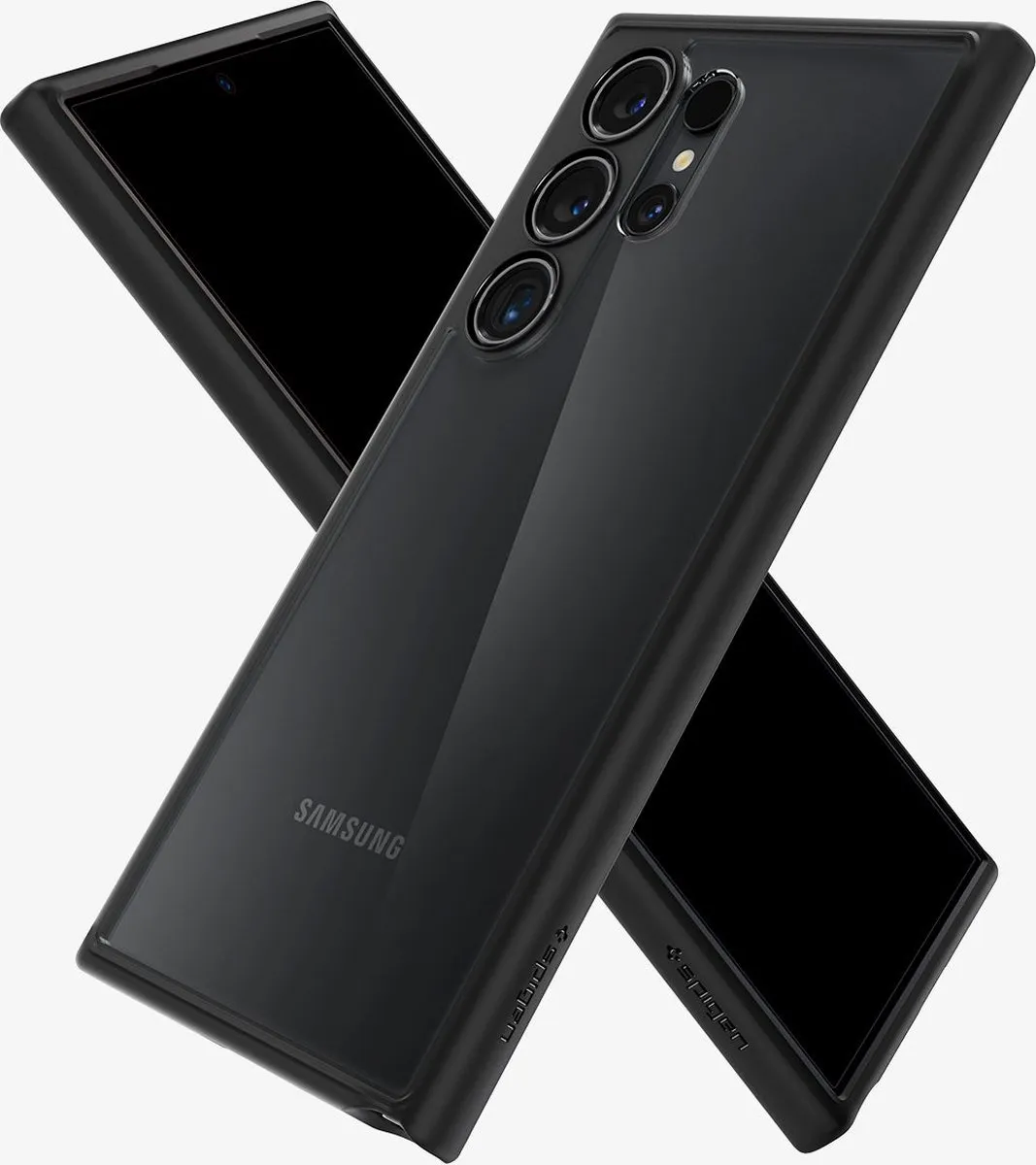 Spigen Ultra Hybrid ACS07295 Hoesje - Samsung Galaxy S24 Ultra - Matte Zwart