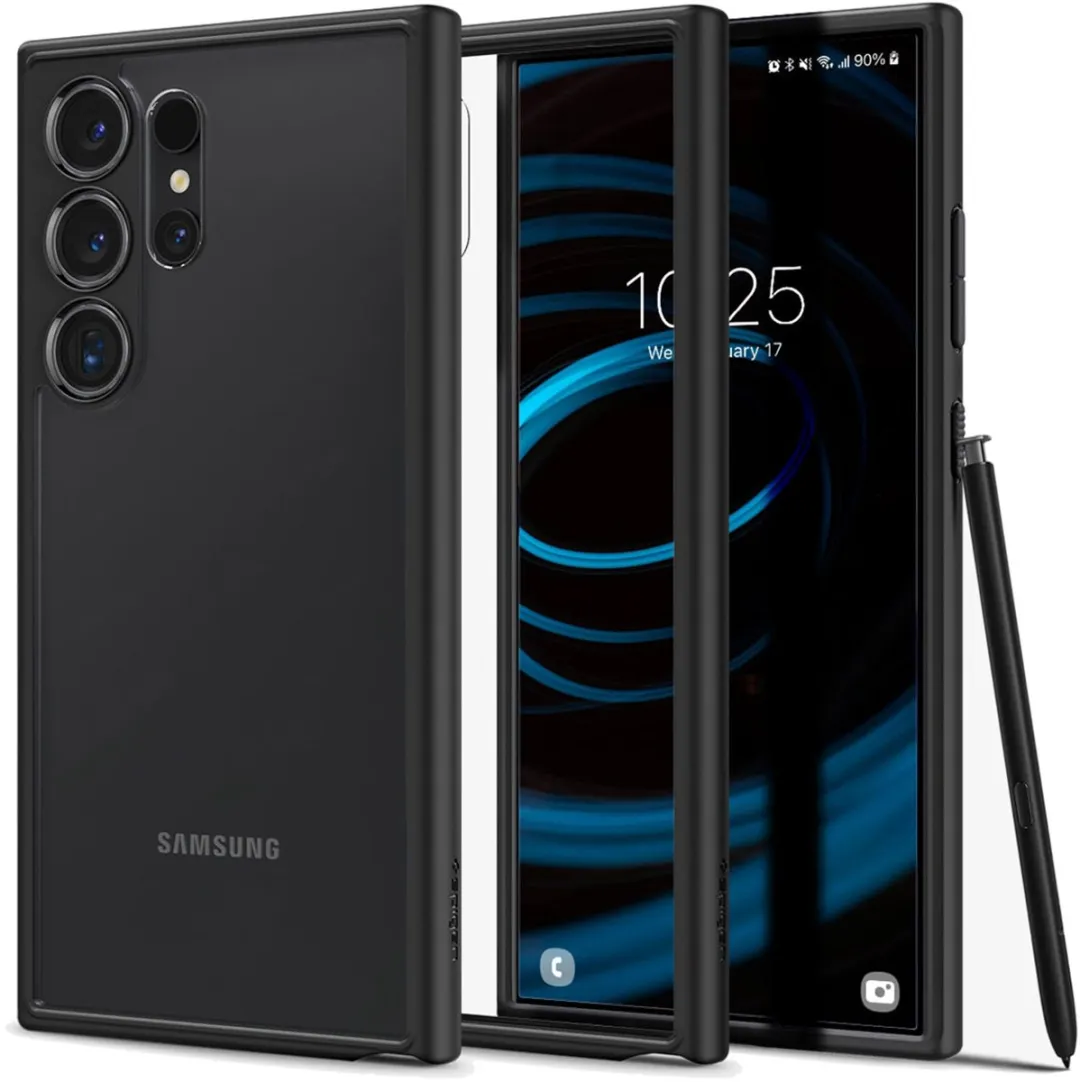 Spigen Ultra Hybrid ACS07295 Hoesje - Samsung Galaxy S24 Ultra - Matte Zwart